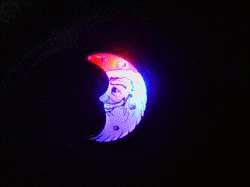 画像1: LEDバッジ-お月様